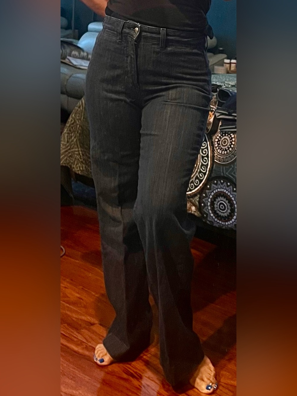 NYDJ Dark Wash Wide Leg Jeans